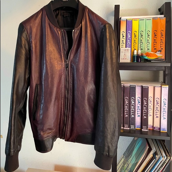 Diesel Black Gold Other - DIESEL BLACK GOLD Leather Bomber Jacket